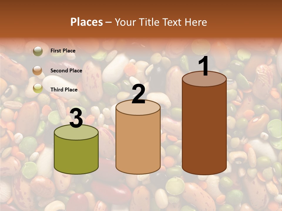 Close-Up Of Dried Legumes And Cereals PowerPoint Template