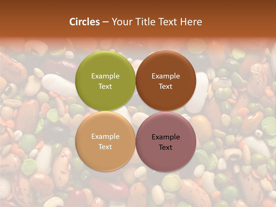 Close-Up Of Dried Legumes And Cereals PowerPoint Template