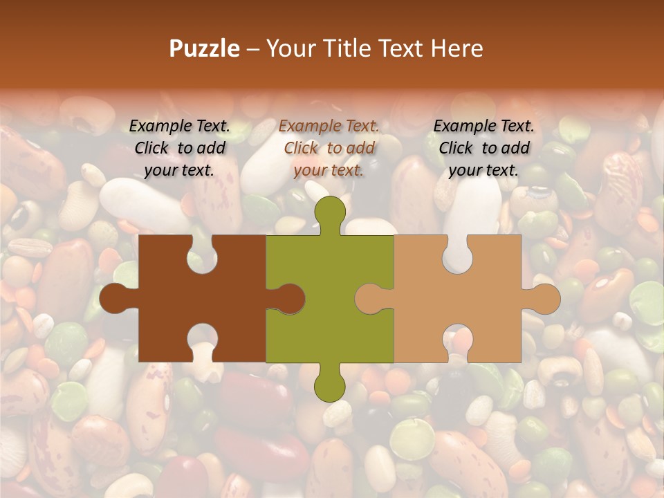 Close-Up Of Dried Legumes And Cereals PowerPoint Template