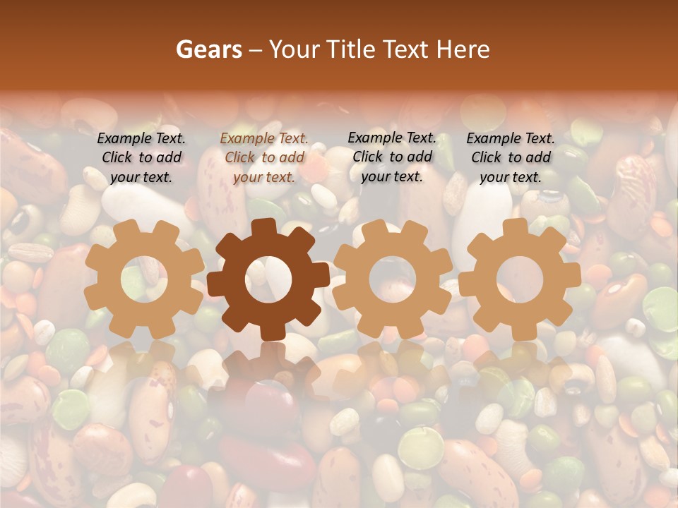 Close-Up Of Dried Legumes And Cereals PowerPoint Template