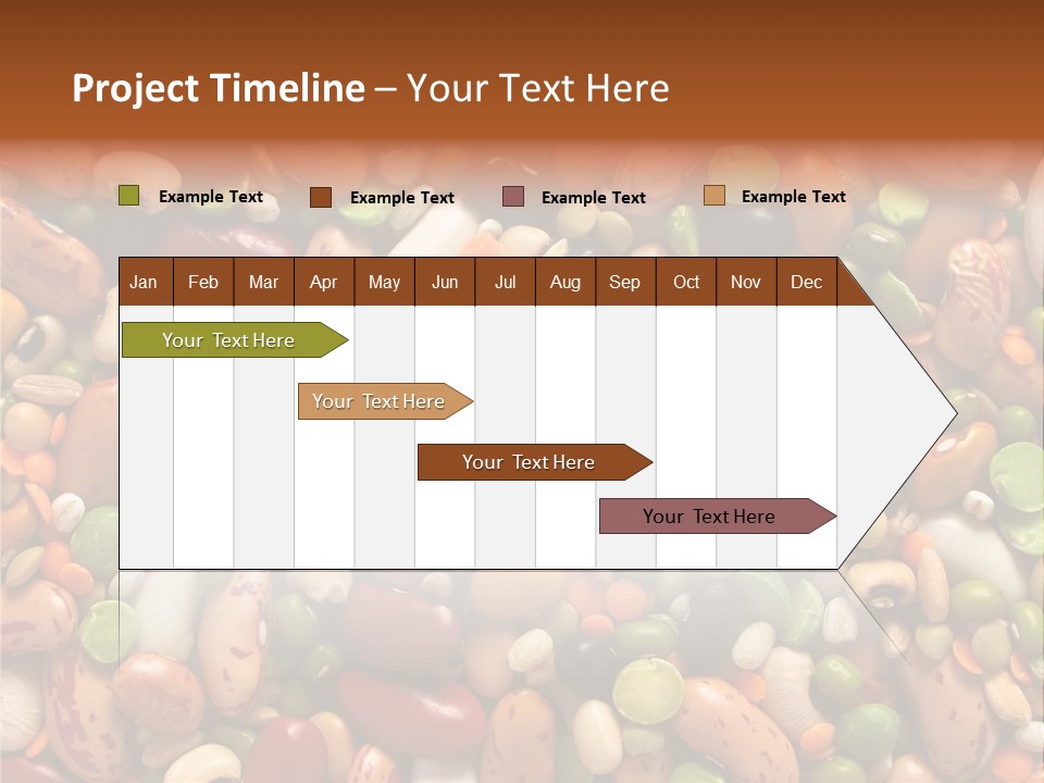 Close-Up Of Dried Legumes And Cereals PowerPoint Template