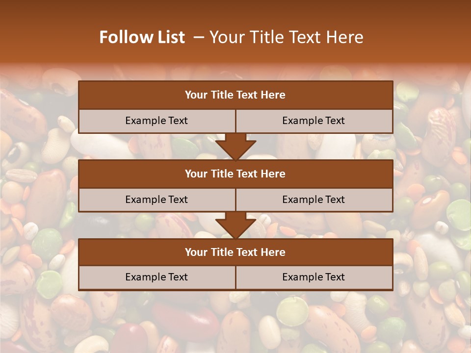 Close-Up Of Dried Legumes And Cereals PowerPoint Template