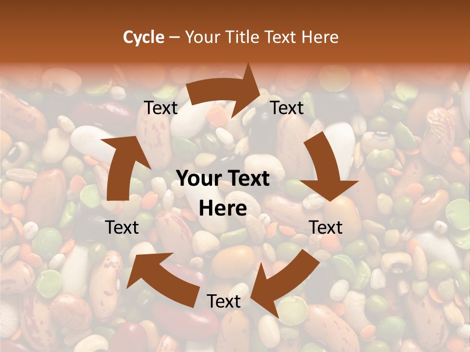 Close-Up Of Dried Legumes And Cereals PowerPoint Template