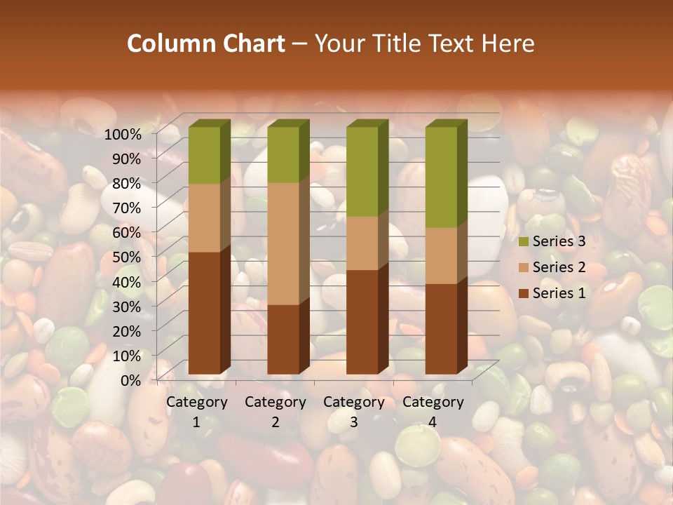 Close-Up Of Dried Legumes And Cereals PowerPoint Template