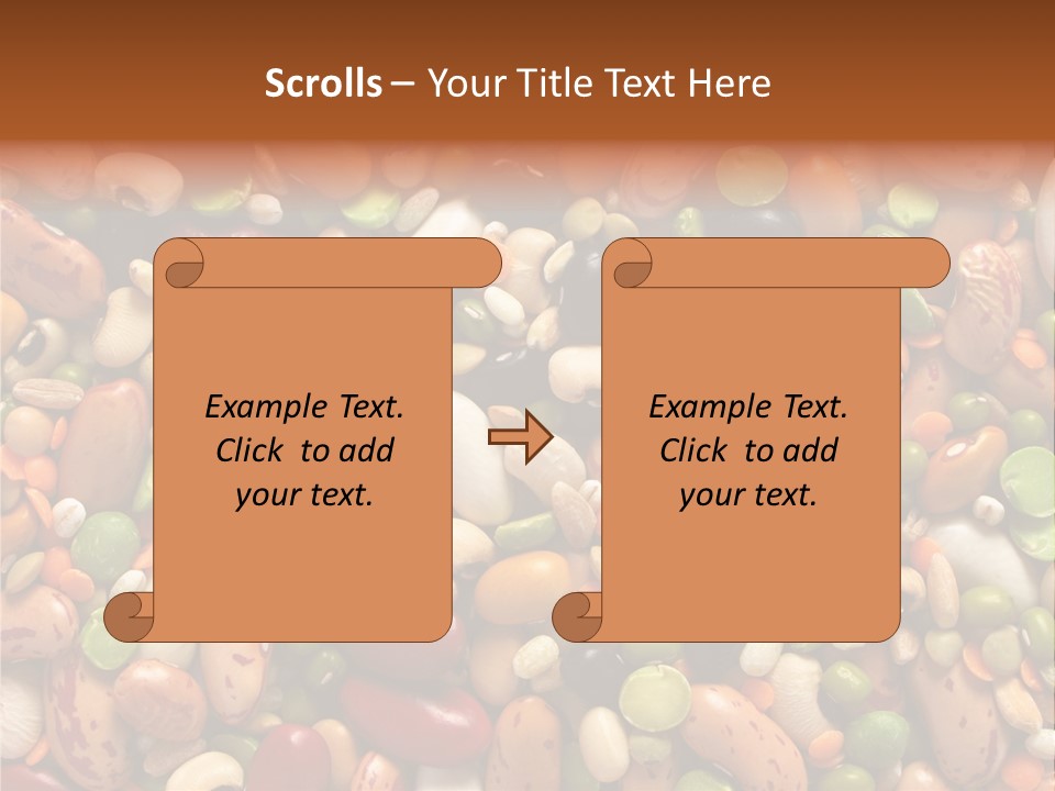Close-Up Of Dried Legumes And Cereals PowerPoint Template