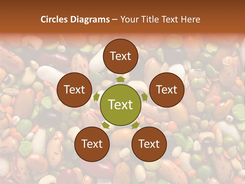Close-Up Of Dried Legumes And Cereals PowerPoint Template