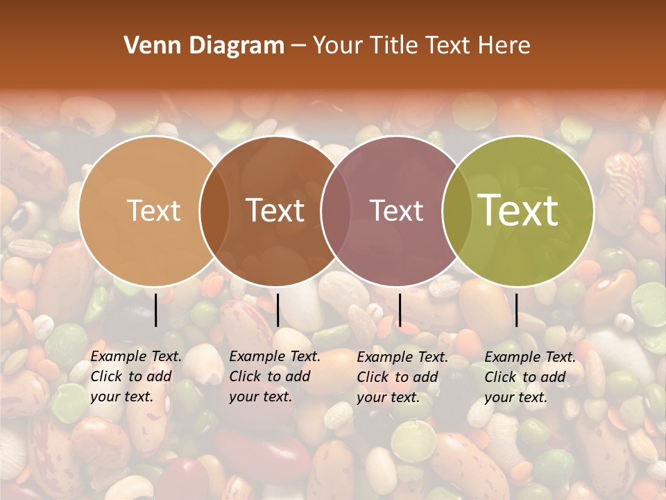 Close-Up Of Dried Legumes And Cereals PowerPoint Template
