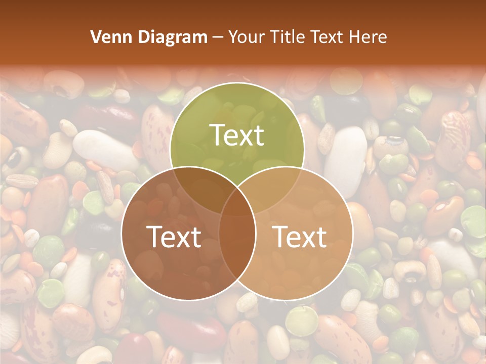 Close-Up Of Dried Legumes And Cereals PowerPoint Template