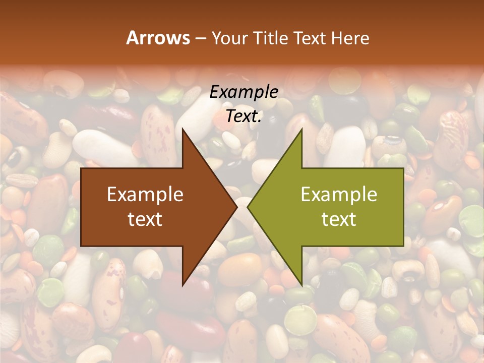 Close-Up Of Dried Legumes And Cereals PowerPoint Template