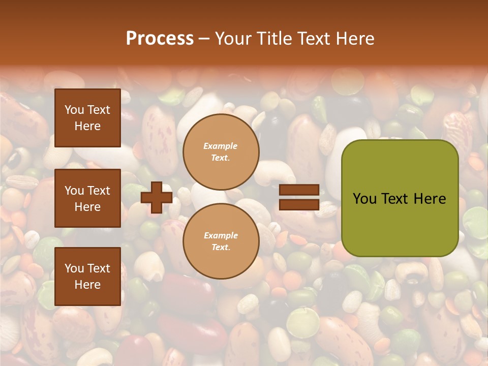 Close-Up Of Dried Legumes And Cereals PowerPoint Template