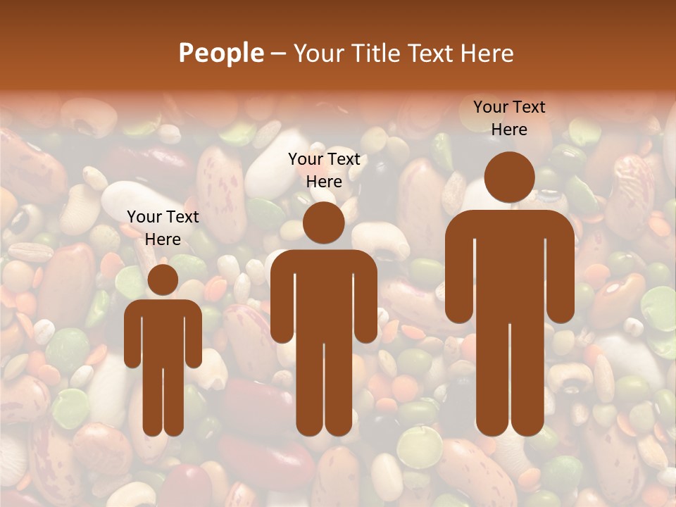 Close-Up Of Dried Legumes And Cereals PowerPoint Template