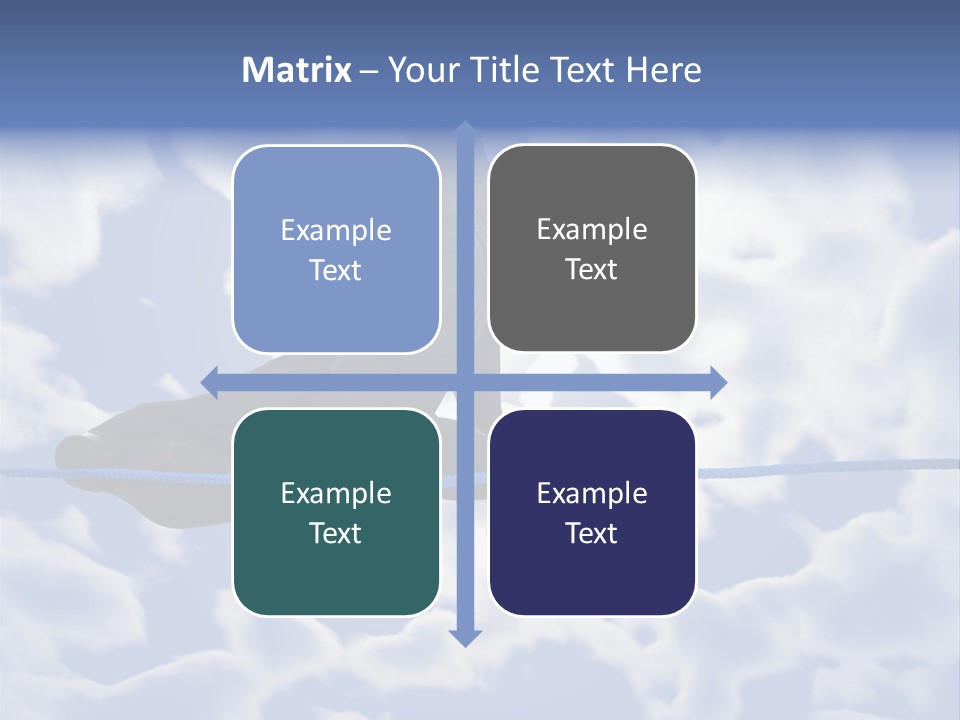 A Man Is Balancing On A Rope With His Hands PowerPoint Template