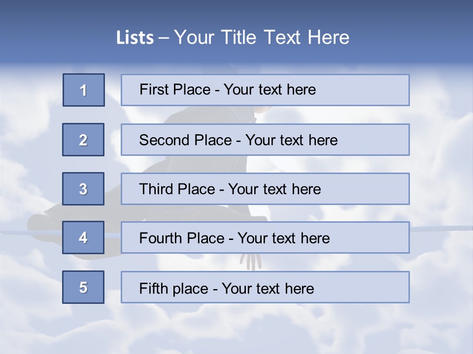 A Man Is Balancing On A Rope With His Hands PowerPoint Template