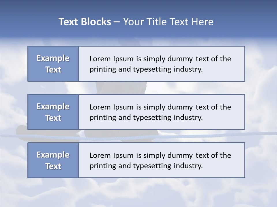 A Man Is Balancing On A Rope With His Hands PowerPoint Template