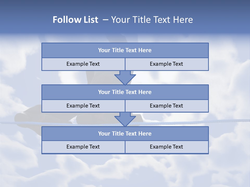A Man Is Balancing On A Rope With His Hands PowerPoint Template