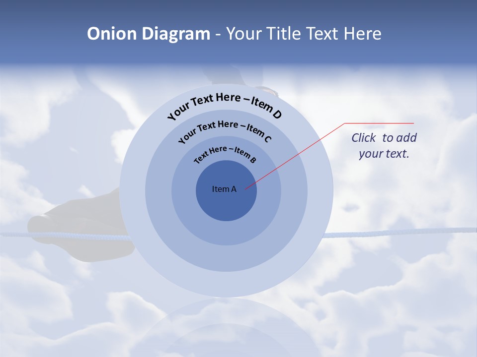 A Man Is Balancing On A Rope With His Hands PowerPoint Template