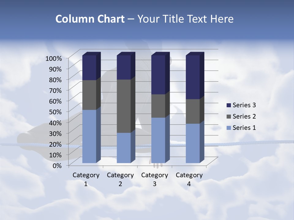 A Man Is Balancing On A Rope With His Hands PowerPoint Template