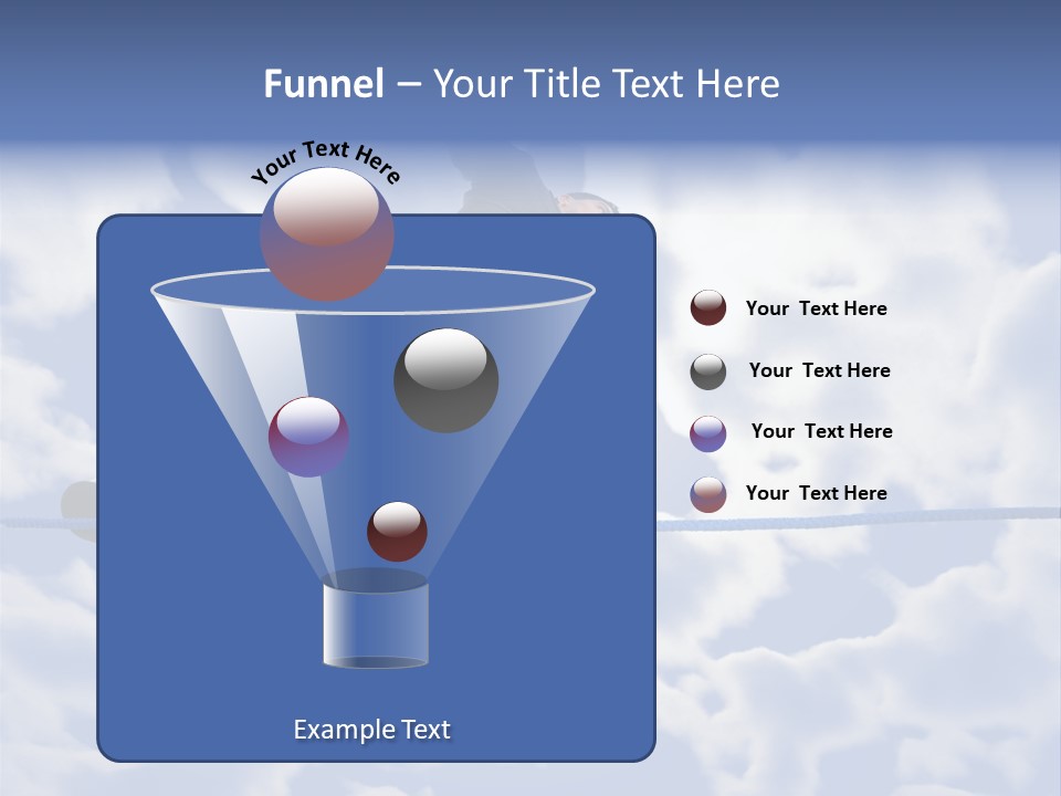 A Man Is Balancing On A Rope With His Hands PowerPoint Template