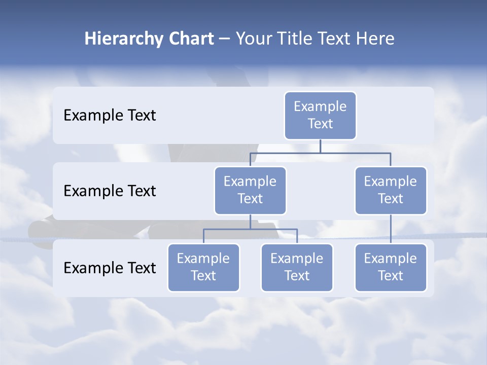 A Man Is Balancing On A Rope With His Hands PowerPoint Template