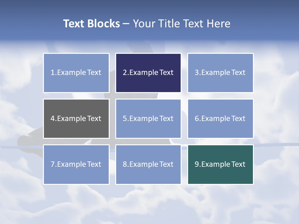 A Man Is Balancing On A Rope With His Hands PowerPoint Template