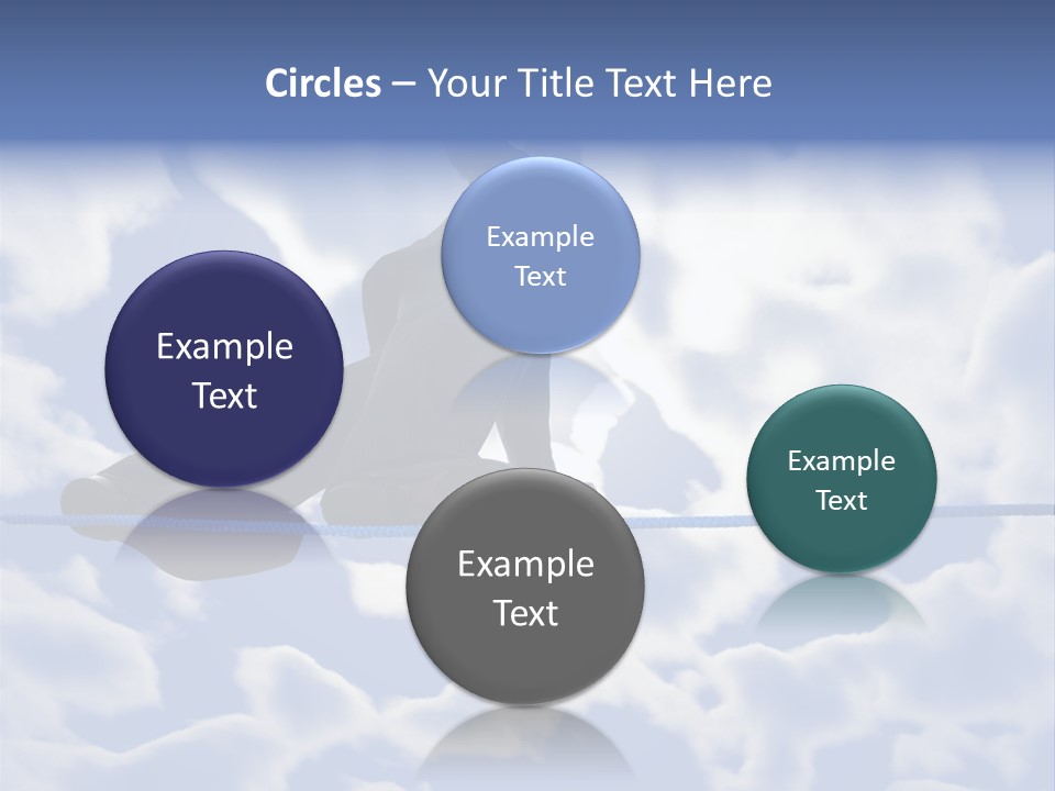 A Man Is Balancing On A Rope With His Hands PowerPoint Template