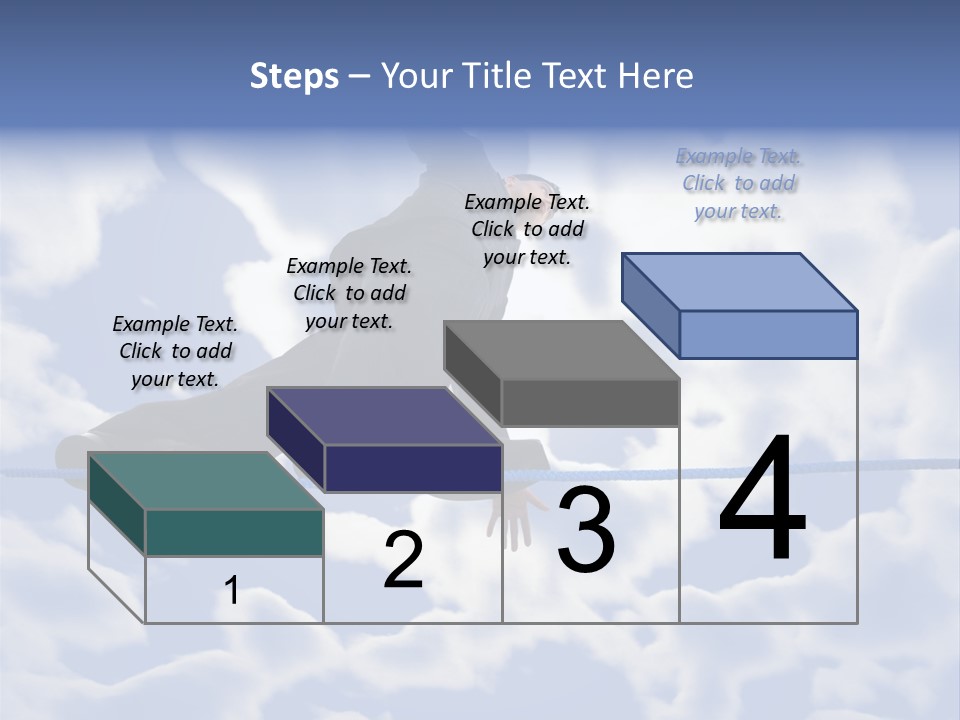 A Man Is Balancing On A Rope With His Hands PowerPoint Template