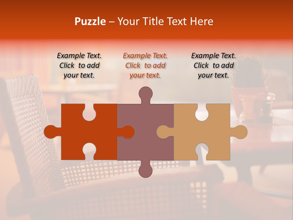 A Table With A Potted Plant On Top Of It PowerPoint Template