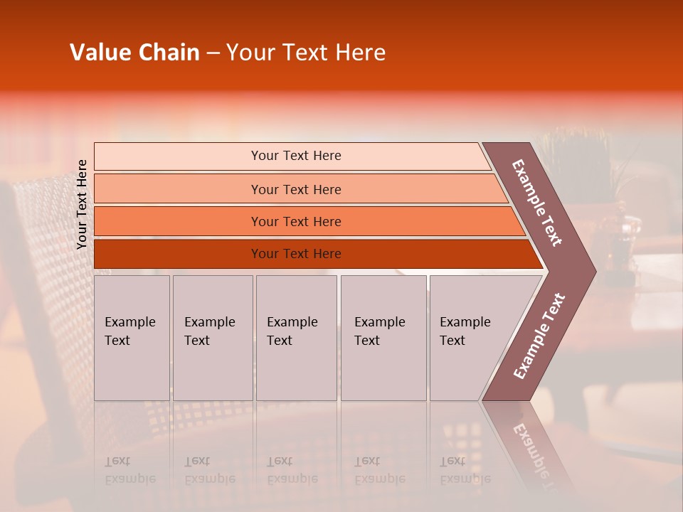 A Table With A Potted Plant On Top Of It PowerPoint Template