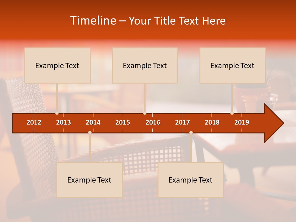 A Table With A Potted Plant On Top Of It PowerPoint Template