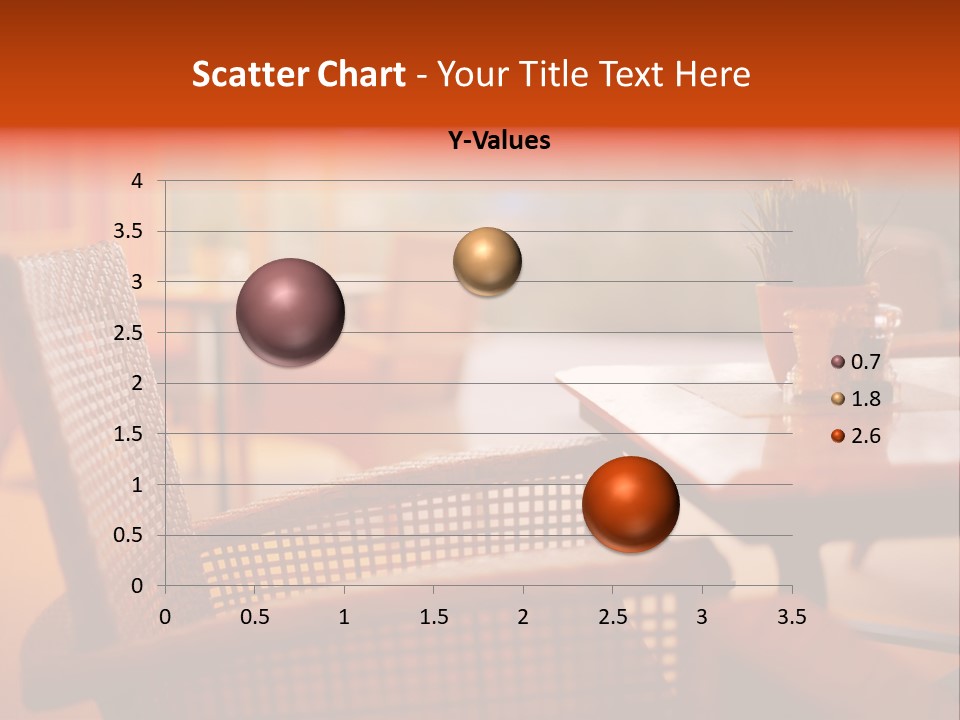 A Table With A Potted Plant On Top Of It PowerPoint Template