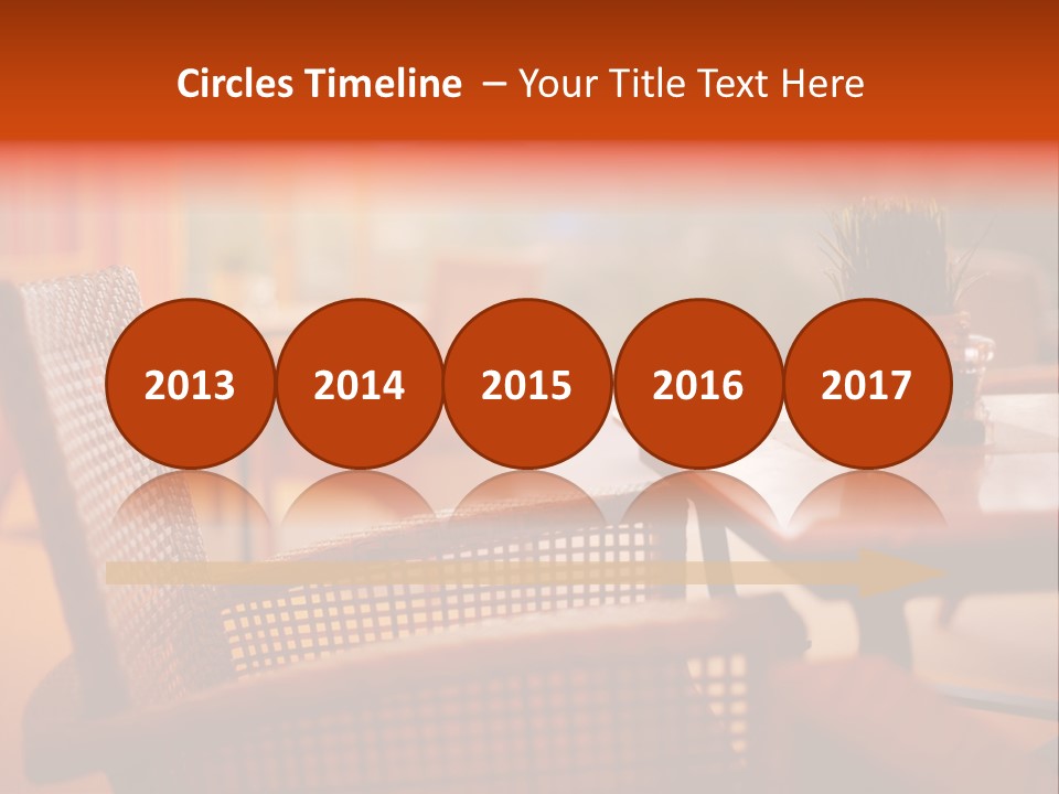 A Table With A Potted Plant On Top Of It PowerPoint Template