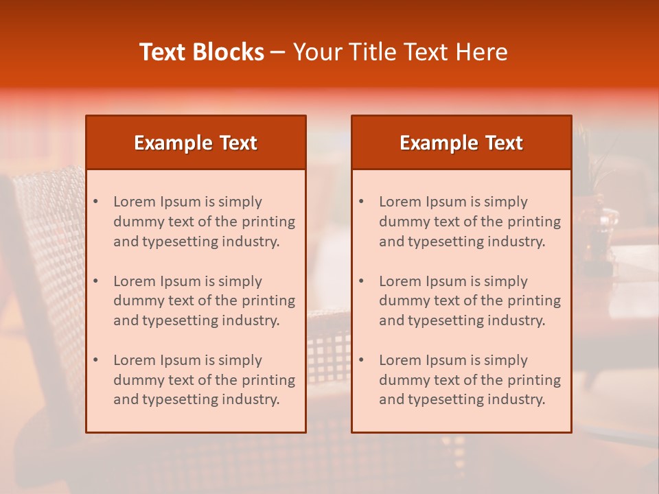 A Table With A Potted Plant On Top Of It PowerPoint Template