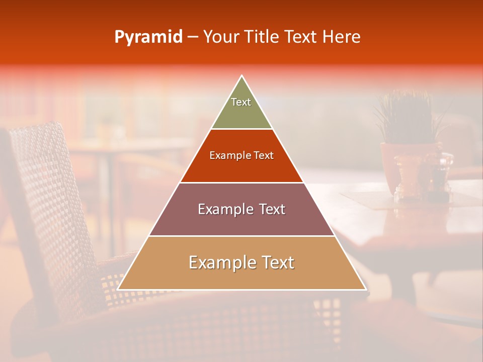 A Table With A Potted Plant On Top Of It PowerPoint Template