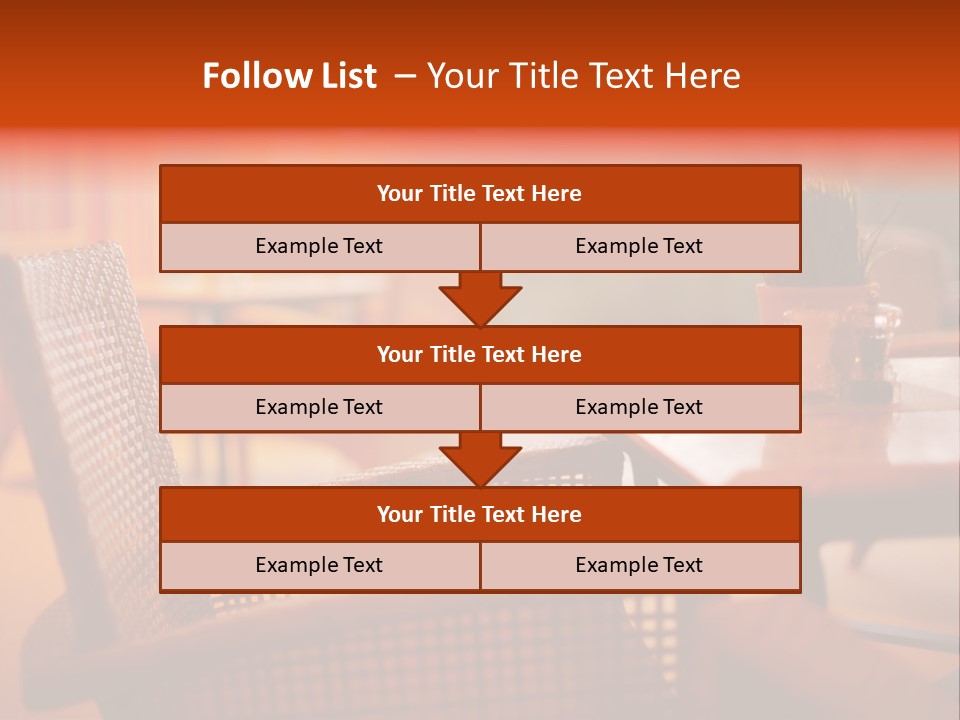 A Table With A Potted Plant On Top Of It PowerPoint Template
