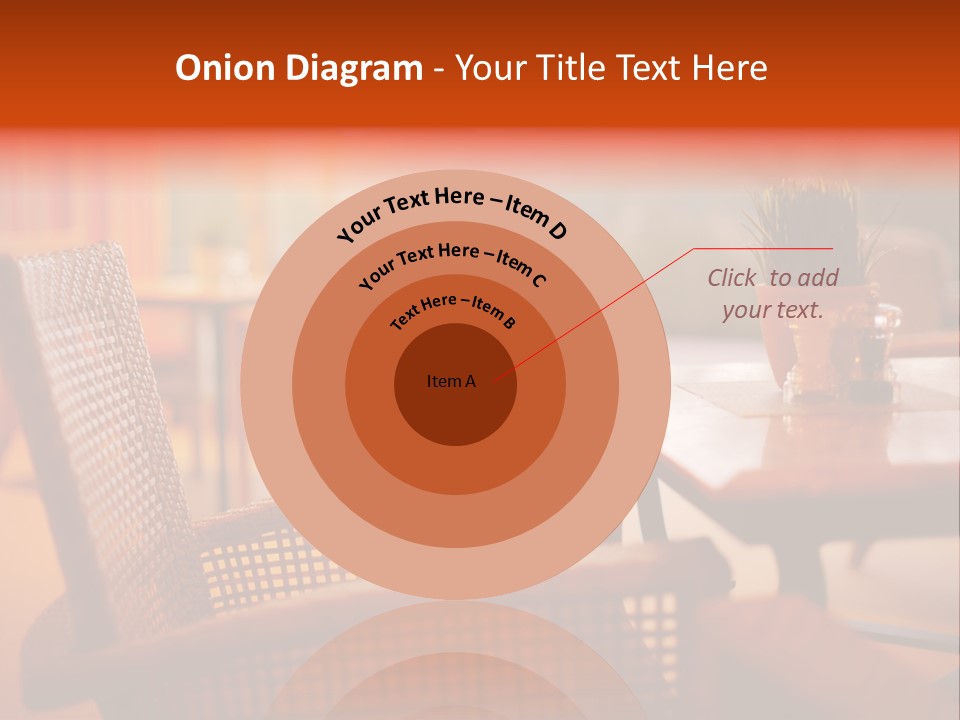 A Table With A Potted Plant On Top Of It PowerPoint Template