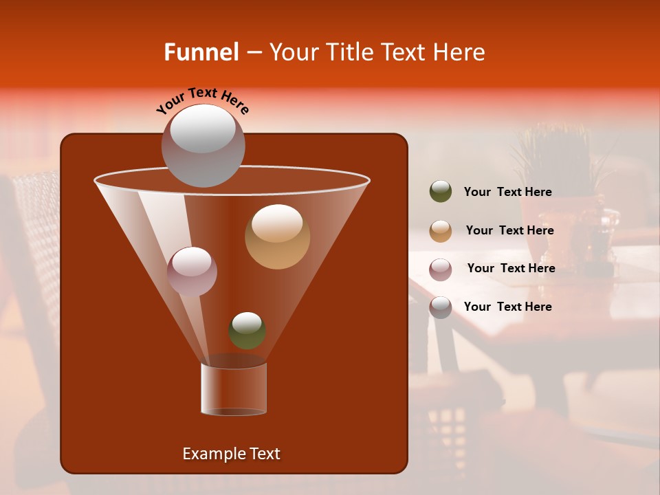 A Table With A Potted Plant On Top Of It PowerPoint Template