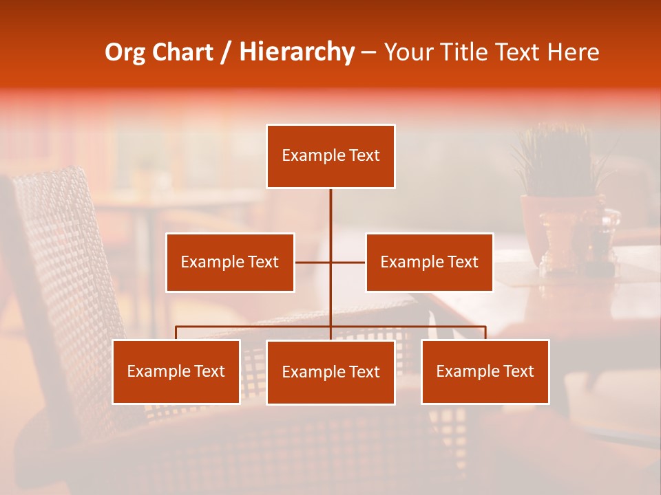 A Table With A Potted Plant On Top Of It PowerPoint Template
