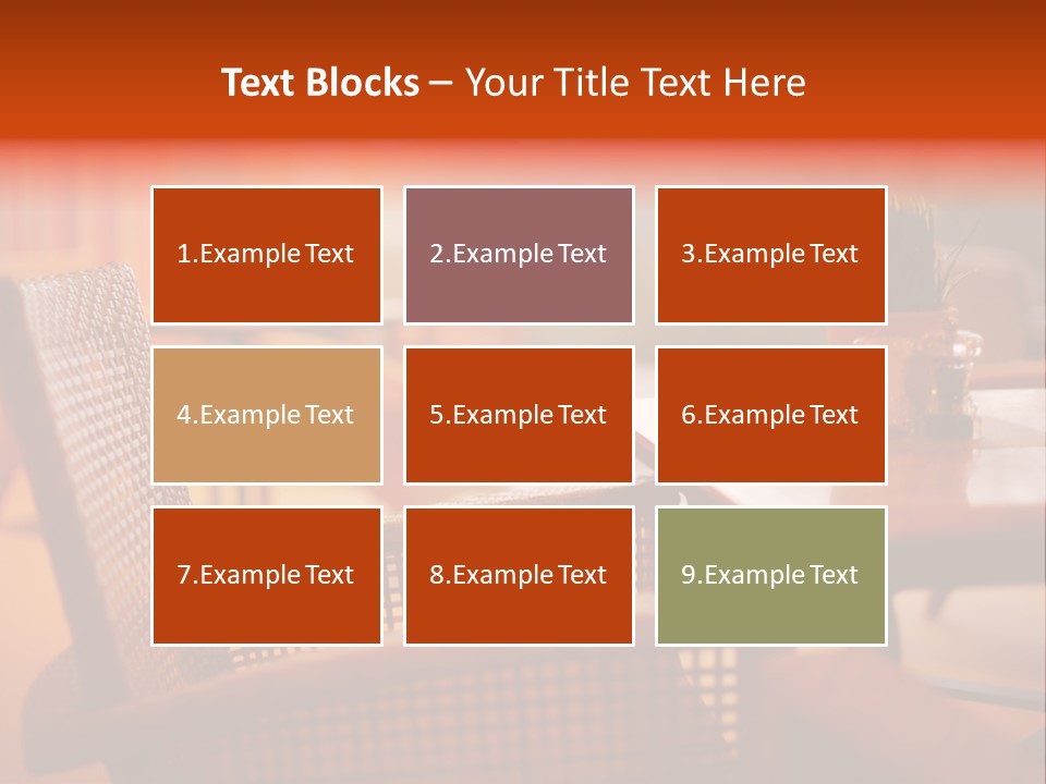A Table With A Potted Plant On Top Of It PowerPoint Template