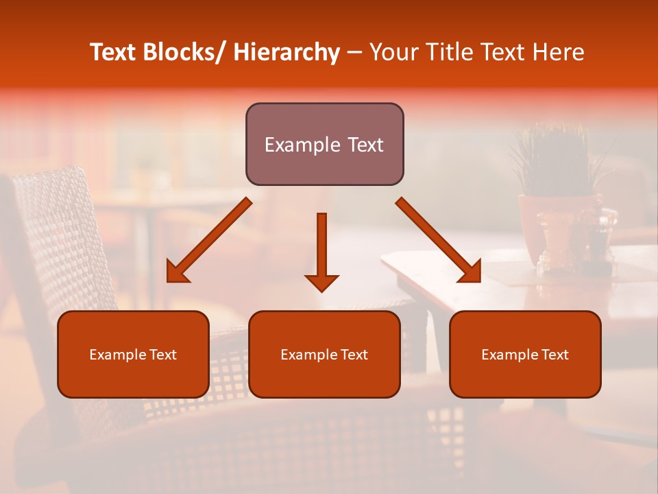 A Table With A Potted Plant On Top Of It PowerPoint Template
