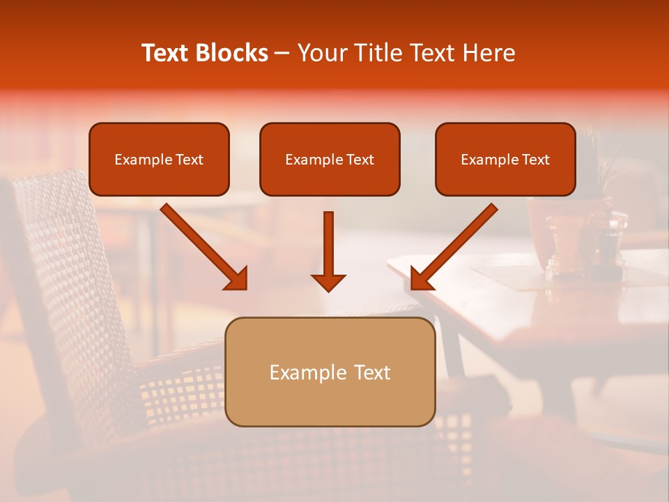 A Table With A Potted Plant On Top Of It PowerPoint Template