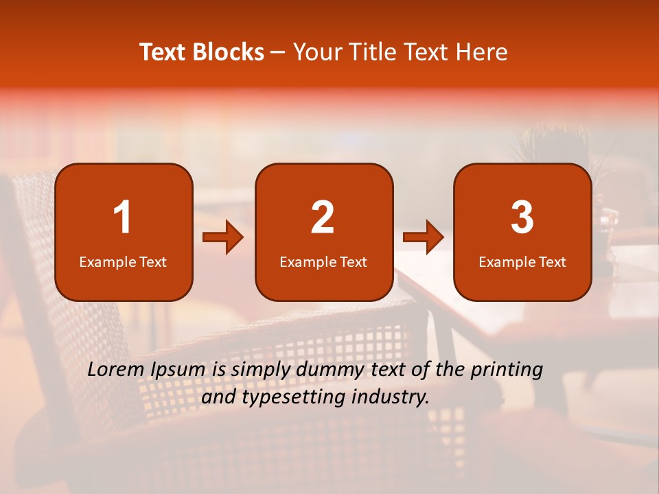 A Table With A Potted Plant On Top Of It PowerPoint Template