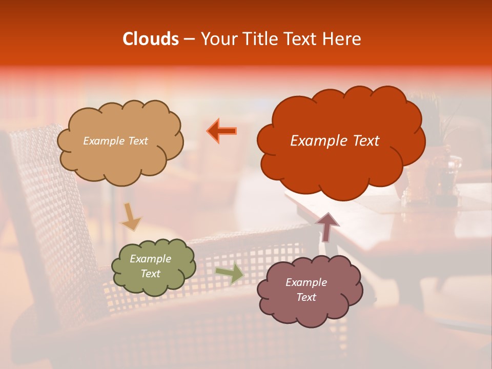 A Table With A Potted Plant On Top Of It PowerPoint Template