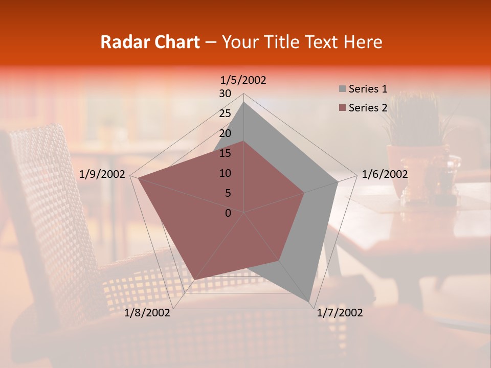 A Table With A Potted Plant On Top Of It PowerPoint Template