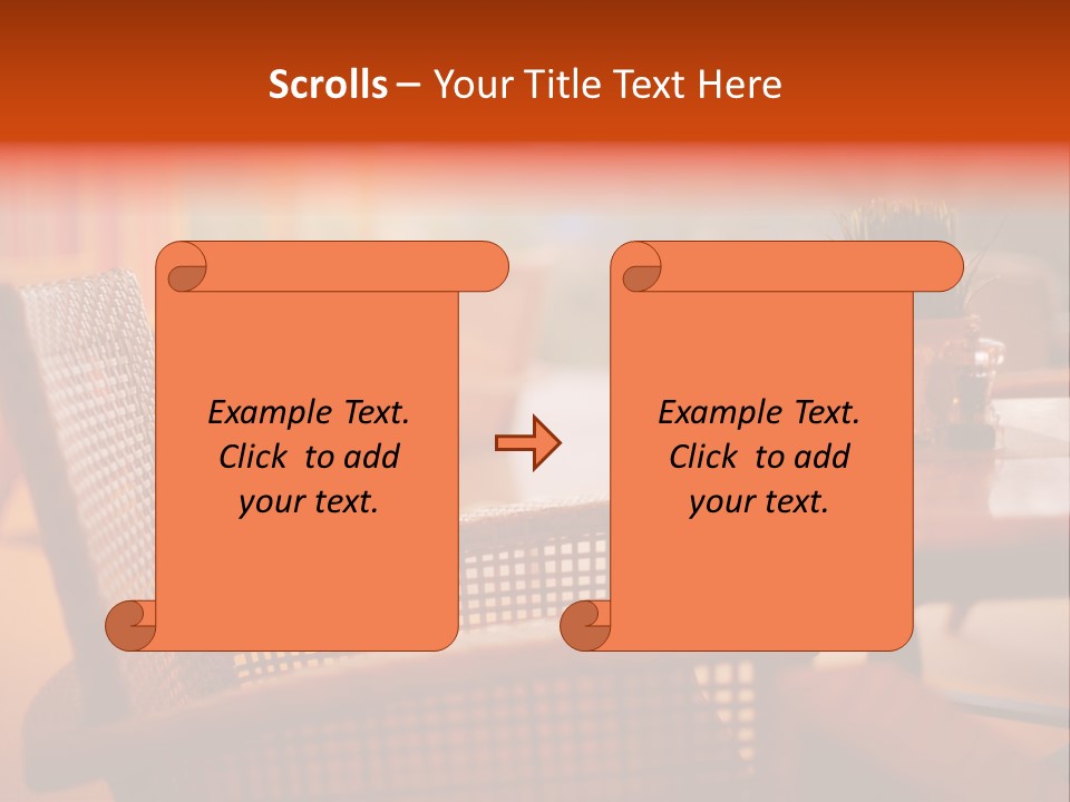 A Table With A Potted Plant On Top Of It PowerPoint Template