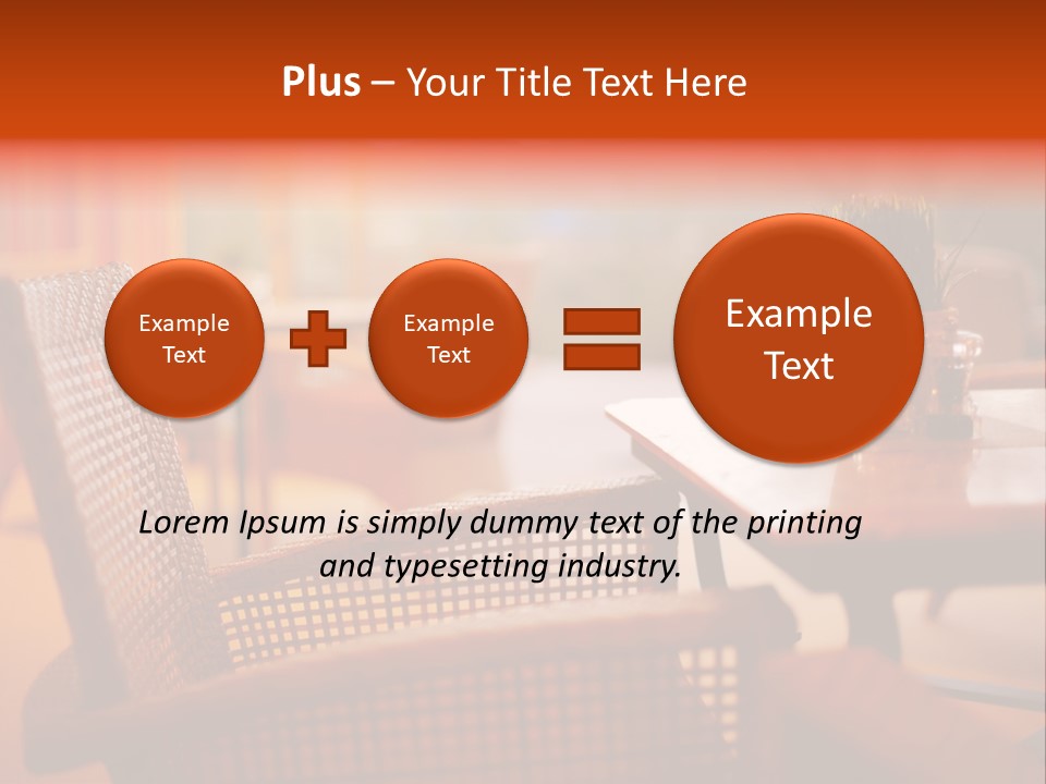 A Table With A Potted Plant On Top Of It PowerPoint Template