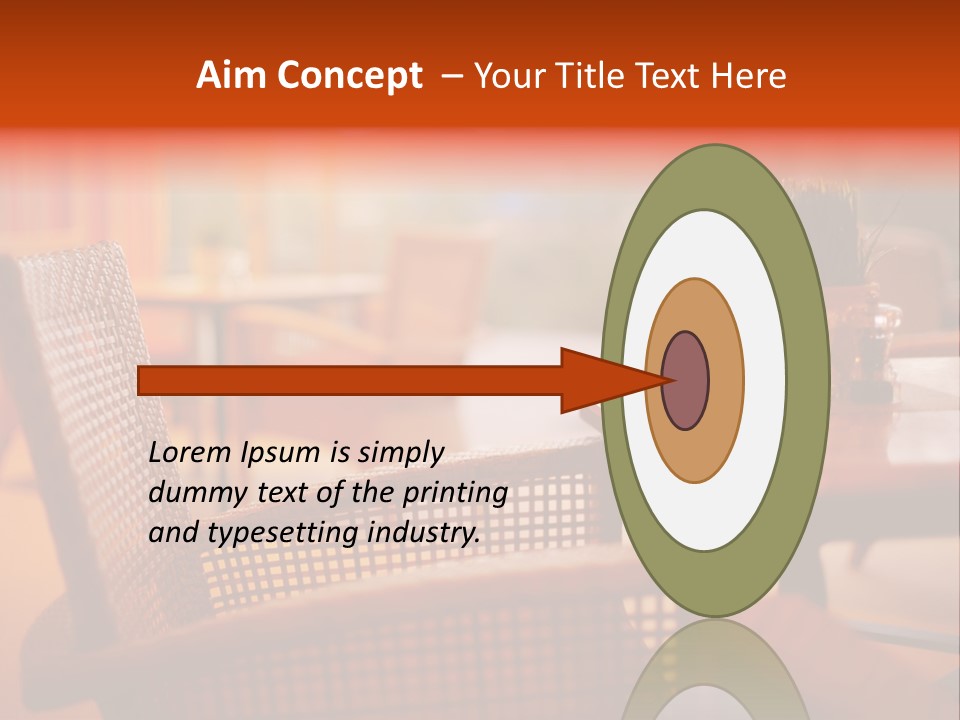 A Table With A Potted Plant On Top Of It PowerPoint Template