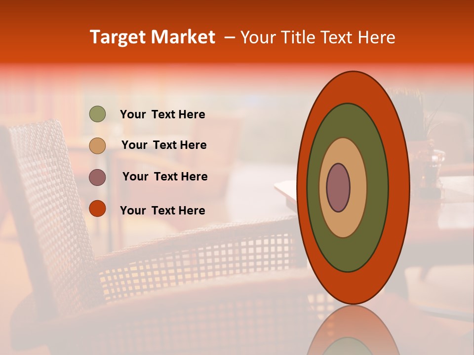 A Table With A Potted Plant On Top Of It PowerPoint Template