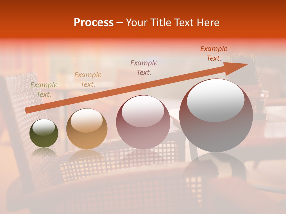 A Table With A Potted Plant On Top Of It PowerPoint Template