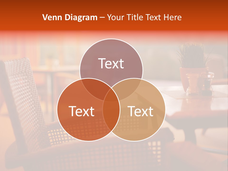 A Table With A Potted Plant On Top Of It PowerPoint Template