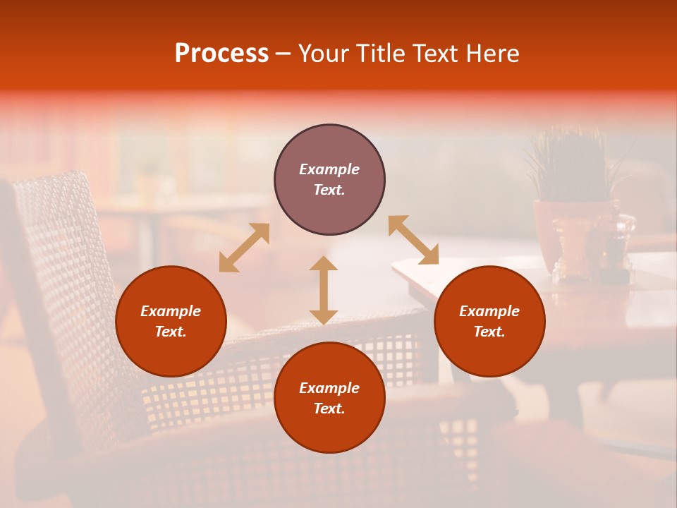 A Table With A Potted Plant On Top Of It PowerPoint Template